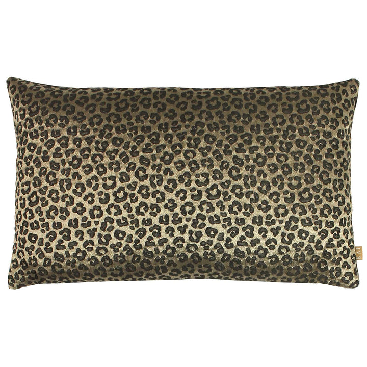 Amur Bronze Leopard Print Filled Boudoir Cushions - Polyester Pad - Ideal Textiles