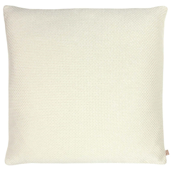 Zeus Textured Weave Pearl Cushion Cover 22'' x 22'' -  - Ideal Textiles