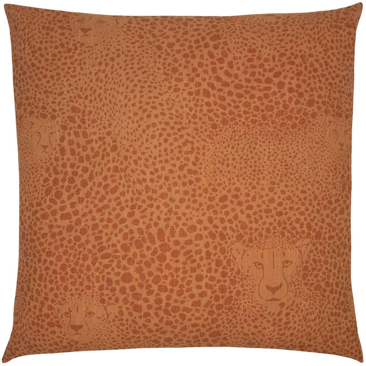 Hidden Cheetah Animal Print Terracotta Cushion Covers 20'' x 20'' -  - Ideal Textiles