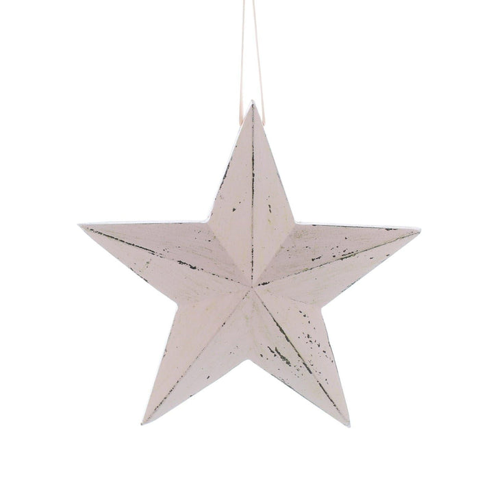 Distressed Pink Star Hanging Decoration - Ideal