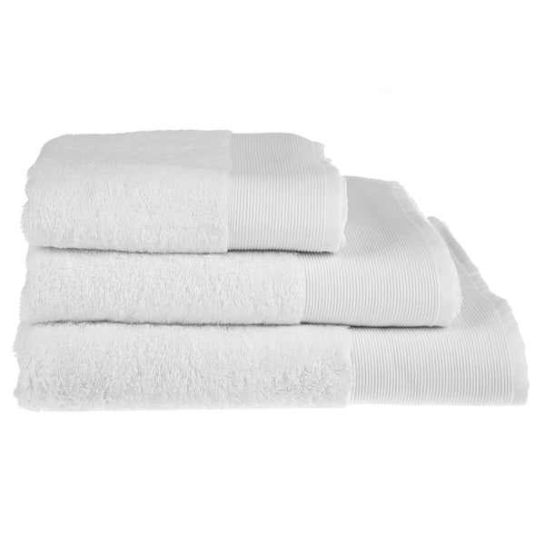 Marlborough Anti-Bacterial Bamboo Towels White - Hand Towel - Ideal Textiles