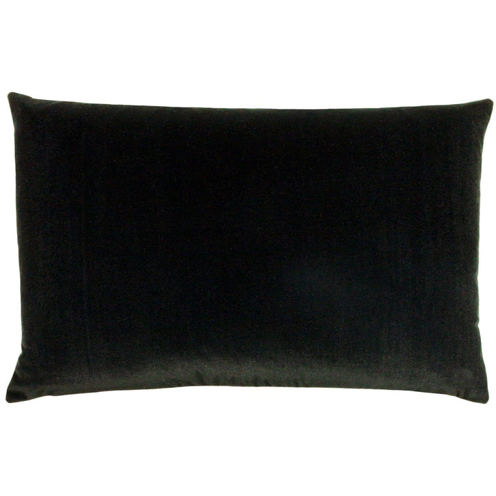 Contra Velvet Linen Reverse Black Scatter Cushion Covers 16'' x 24'' -  - Ideal Textiles