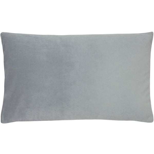 Sunningdale Velvet Rectangular Platinum Cushion Covers 12'' x 20'' -  - Ideal Textiles