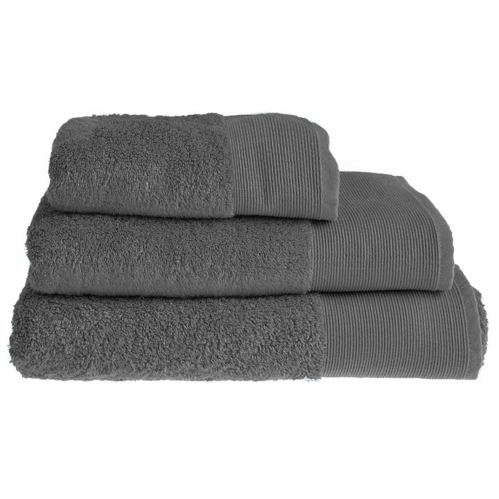 Marlborough Anti-Bacterial Bamboo Towels Graphite - Hand Towel - Ideal Textiles