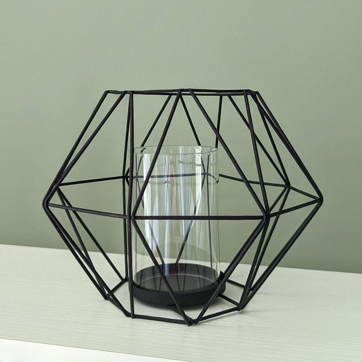 Malmo Black Wire Candle Holder -  - Ideal Textiles