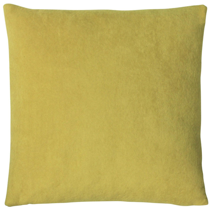 Kobe Plain Velvet Ochre Cushion Cover 20'' x 20'' -  - Ideal Textiles