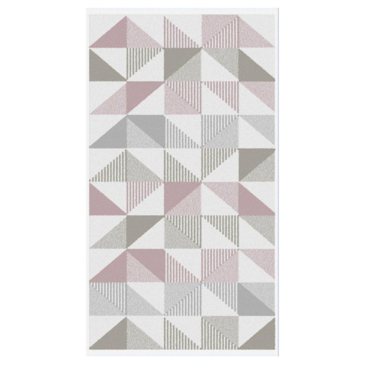 Hendra 100% Cotton Jacquard Towel Pink & Grey - Ideal