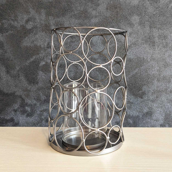 Cirque Large Silver Candle Holder -  - Ideal Textiles