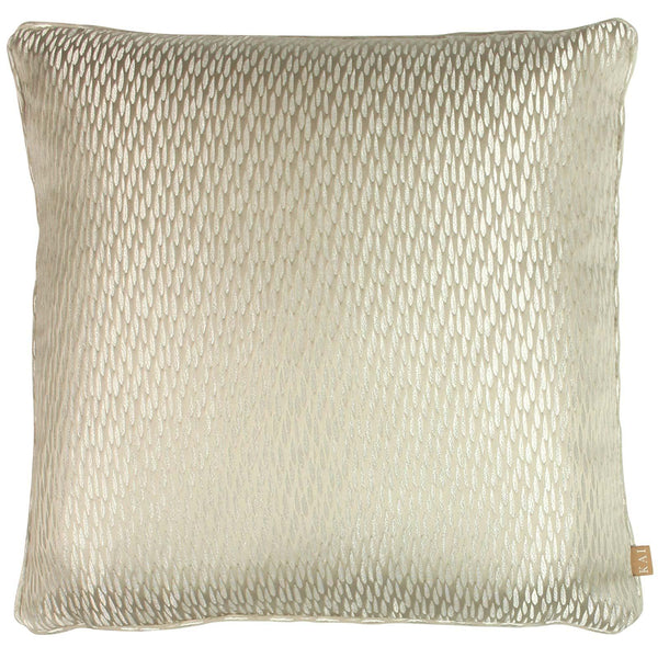 Astrid Fawn Metallic Jacquard Cushion Cover 17'' x 17'' -  - Ideal Textiles