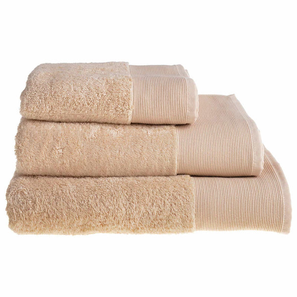 Marlborough Anti-Bacterial Bamboo Towels Sand - Hand Towel - Ideal Textiles