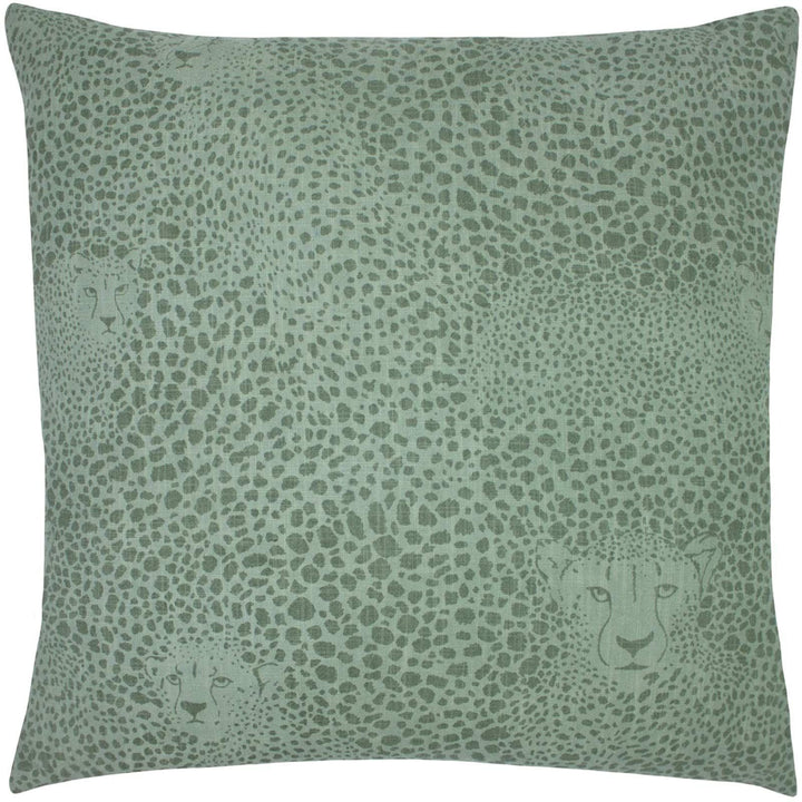 Hidden Cheetah Animal Print Sage Cushion Covers 20'' x 20'' -  - Ideal Textiles