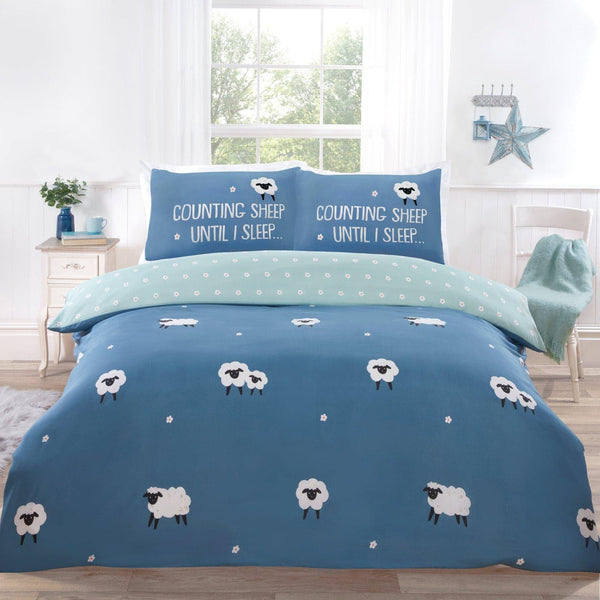 So Soft Counting Sheep Blue Duvet Cover Set - Ideal
