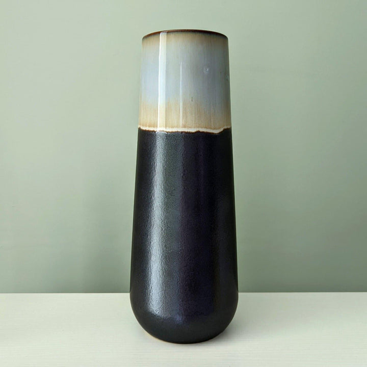 Santorini Grey Glaze 34cm Large Vase -  - Ideal Textiles