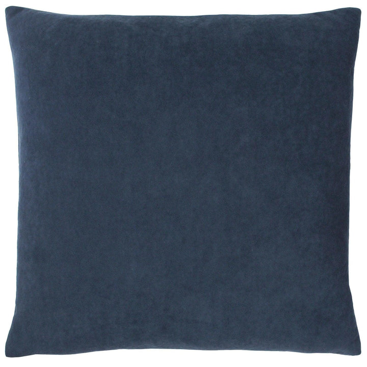 Kobe Plain Velvet Navy Cushion Cover 20'' x 20'' -  - Ideal Textiles