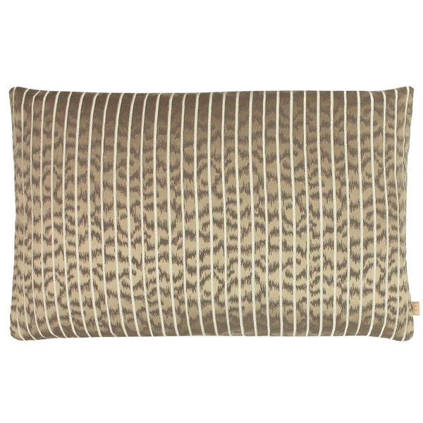 Wrap Caracal Bronze Animal Print Filled Cushions - Polyester Pad - Ideal Textiles