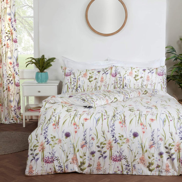 Hampshire Country Floral Multi Duvet Cover Set - Single - Ideal Textiles