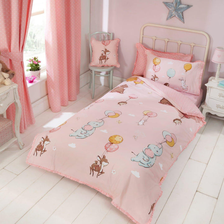 Float Away Frilly Pink Duvet Cover Set - Ideal