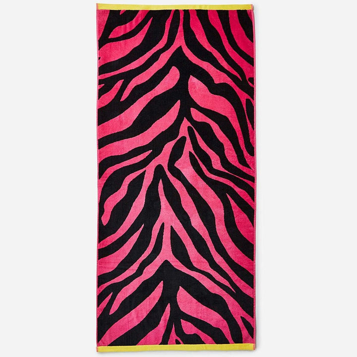 Jumbo Zebra Print 100% Cotton Beach Towel -  - Ideal Textiles