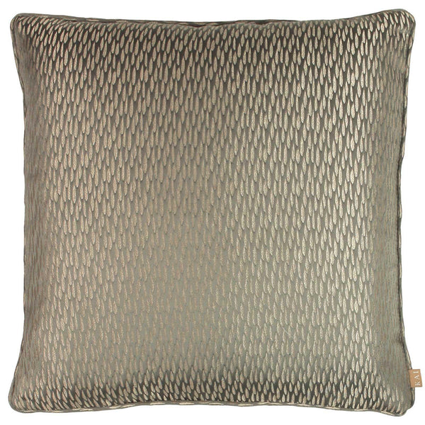 Astrid Mole Metallic Jacquard Filled Cushions - Polyester Pad - Ideal Textiles