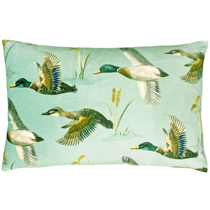 Country Duck Pond Mint Cushion Cover 16" x 24" - Ideal