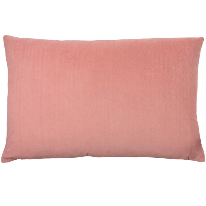 Contra Velvet Linen Reverse Blush Pink Scatter Cushion Covers 16'' x 24'' -  - Ideal Textiles