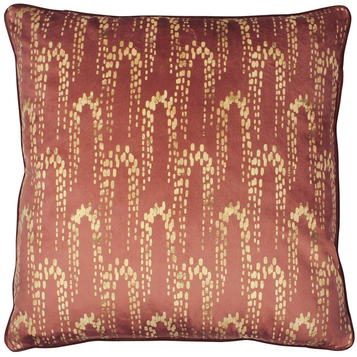 Wisteria Foil Printed Velvet Sienna Cushion Cover 20'' x 20'' -  - Ideal Textiles