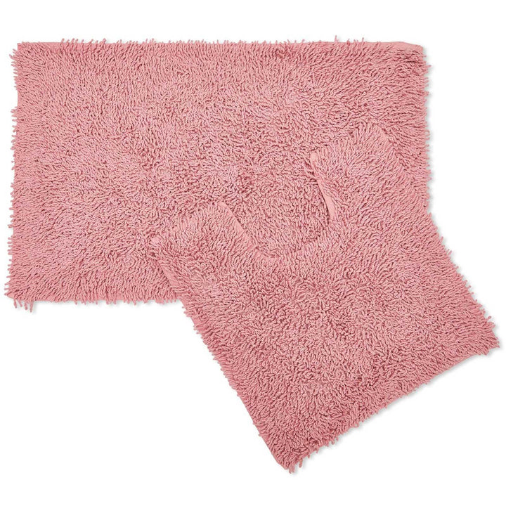 Cotton Loop Twist Bath & Pedestal Mat Set Dusky Pink -  - Ideal Textiles