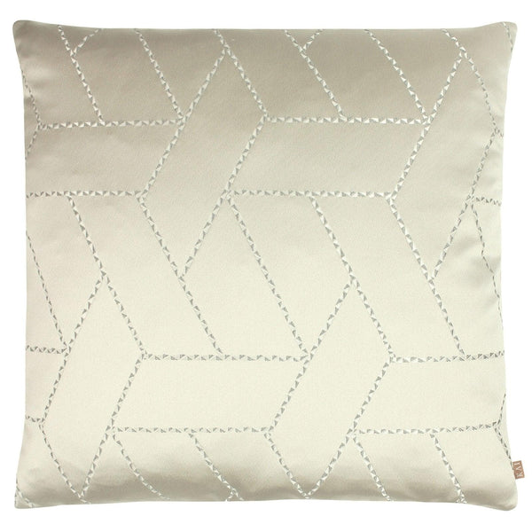 Hades Geometric Champagne Cushion Cover 22'' x 22'' -  - Ideal Textiles