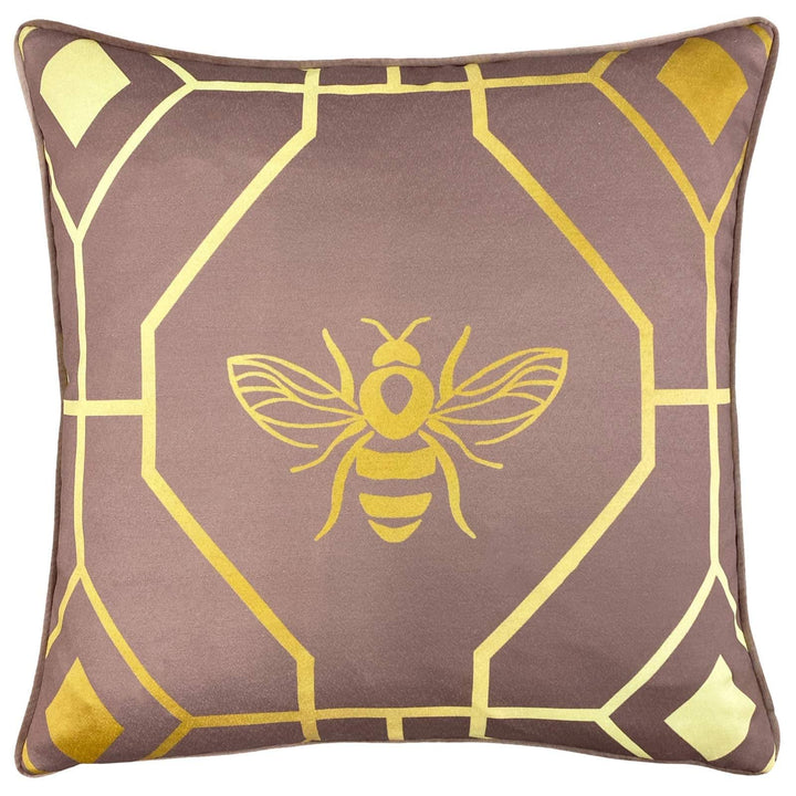 Bee Deco Geometric Blush Cushion Cover 17" x 17" - Ideal