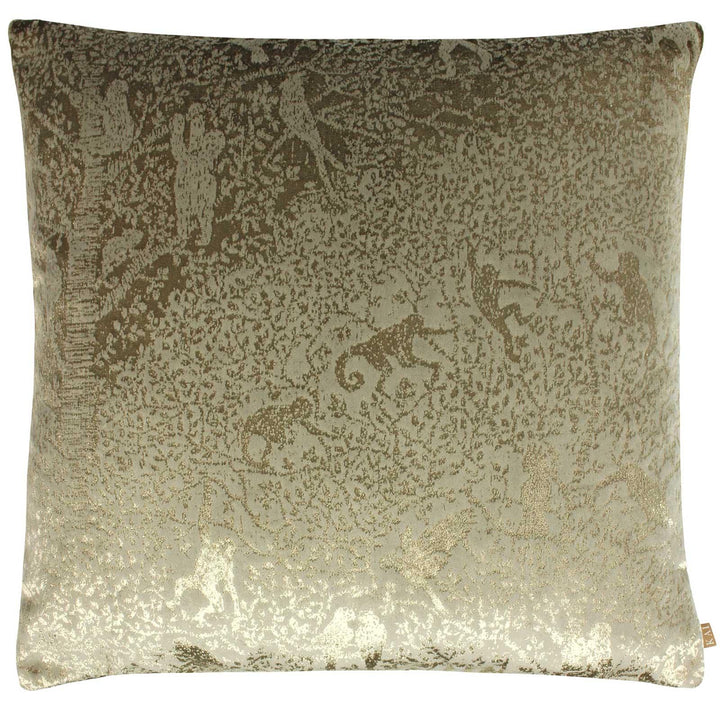 Tilia Exotic Metallic Velvet Bronze Cushion Cover 22'' x 22'' -  - Ideal Textiles