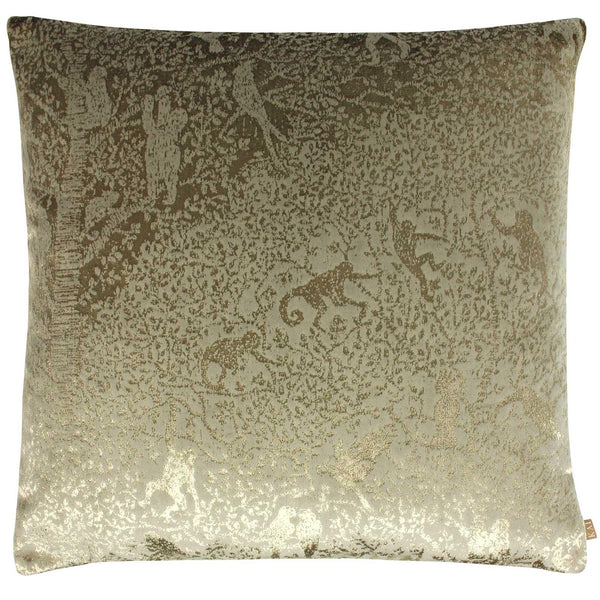 Tilia Exotic Metallic Velvet Bronze Cushion Cover 22'' x 22'' -  - Ideal Textiles