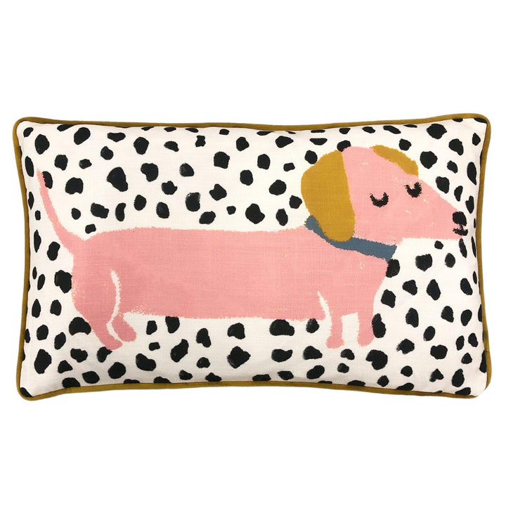 Woofers Sausage Dog Print Cushion Cover 12" x 20" - Ideal