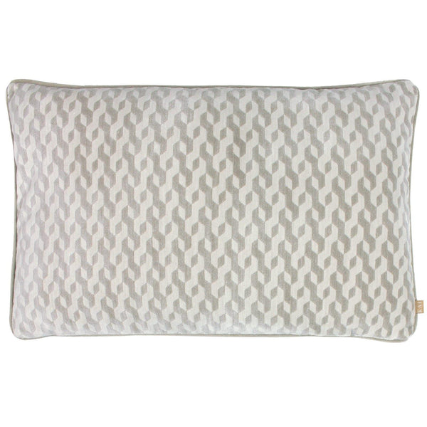 Dione Opal Geometric Velvet Cushion Cover 16'' x 24'' -  - Ideal Textiles