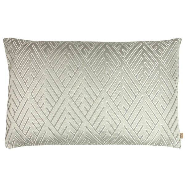 Demeter Mercury Geometric Jacquard Cushion Cover 16'' x 24'' -  - Ideal Textiles