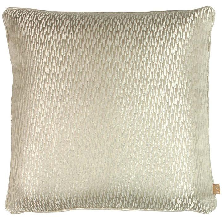 Astrid Fawn Metallic Jacquard Filled Cushions - Polyester Pad - Ideal Textiles