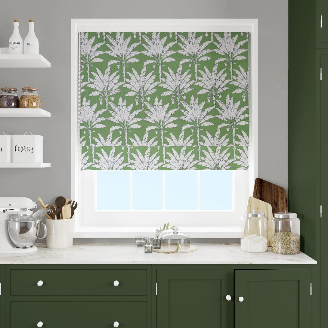 Palm House Spruce Made To Measure Roman Blind -  - Ideal Textiles