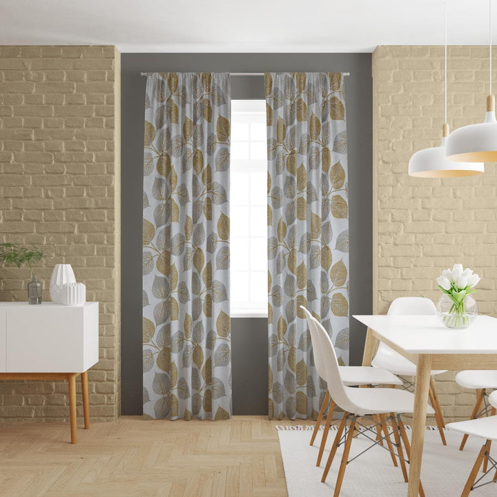 Hera Gold Made To Measure Curtains -  - Ideal Textiles