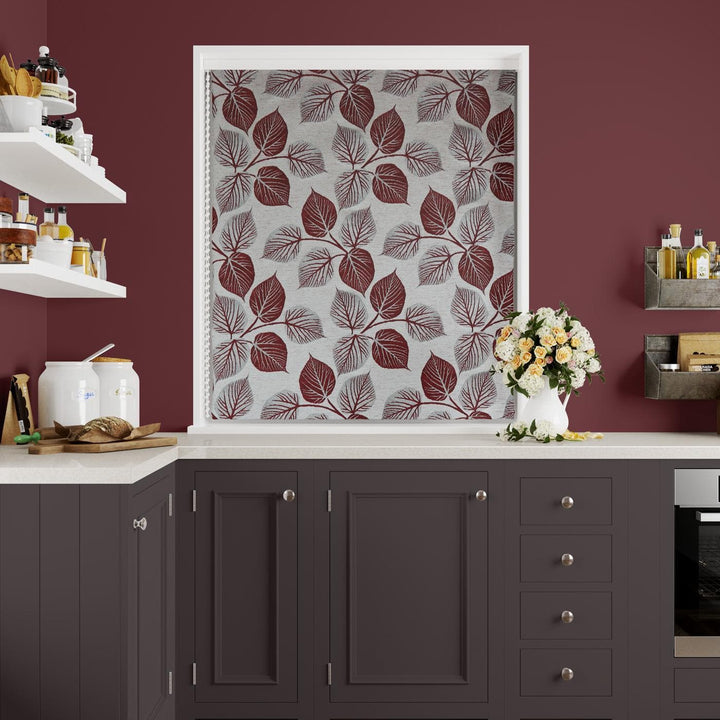 Hera Wine Made To Measure Roman Blind -  - Ideal Textiles