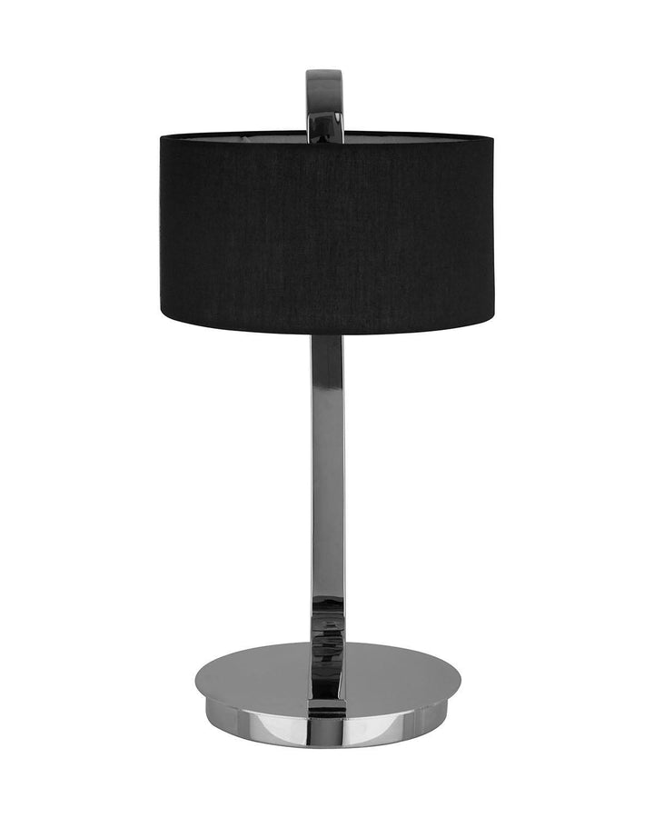 Hawick Black And Chrome Table Lamp - Ideal
