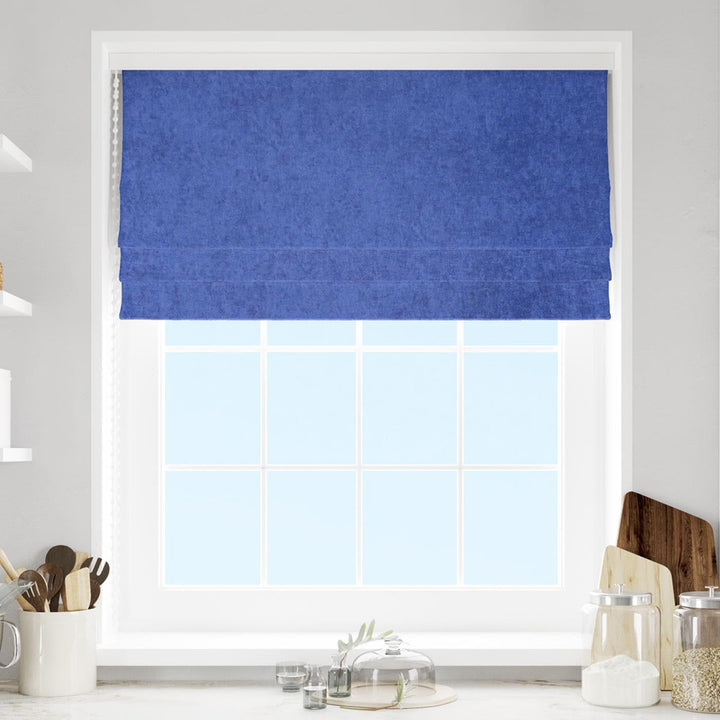Savoy Ink Made To Measure Roman Blind -  - Ideal Textiles