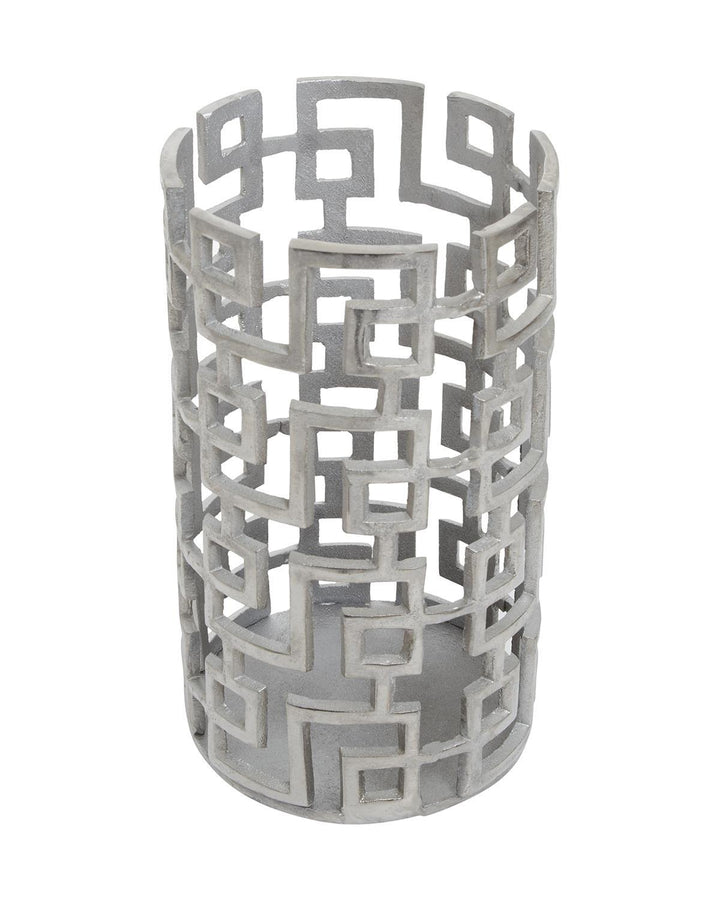 Tarbet Silver Cutout Candle Holder - Ideal