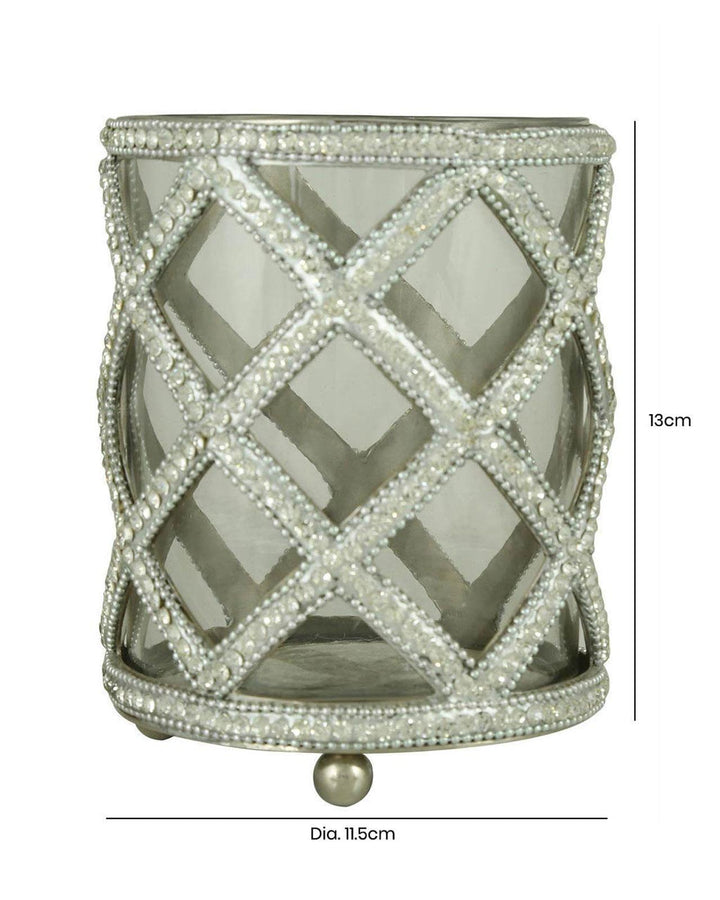 Mia Diamante Tealight Candle Holder - Ideal