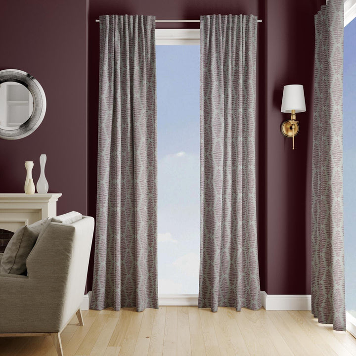 Fernia Dusty Pink Made To Measure Curtains -  - Ideal Textiles