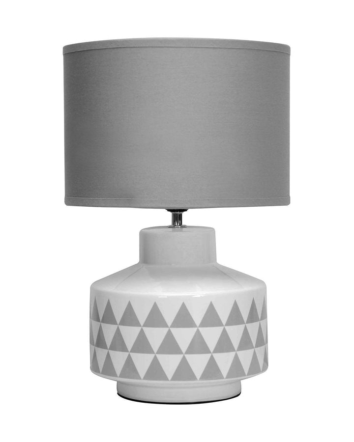 Grey Ceramic Berwick Table Lamp - Ideal