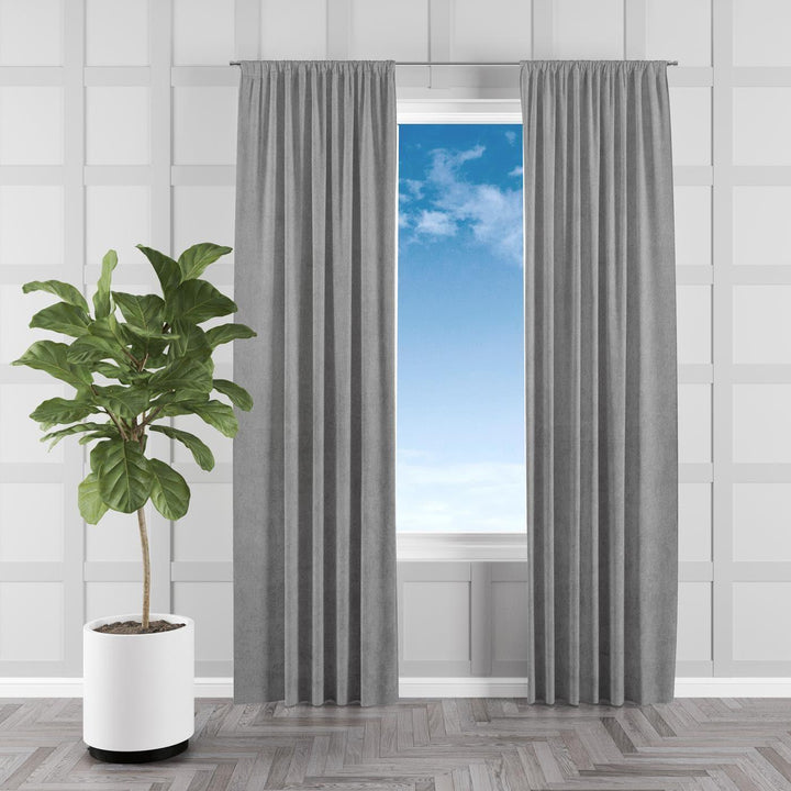 Savoy Grey Made To Measure Curtains -  - Ideal Textiles