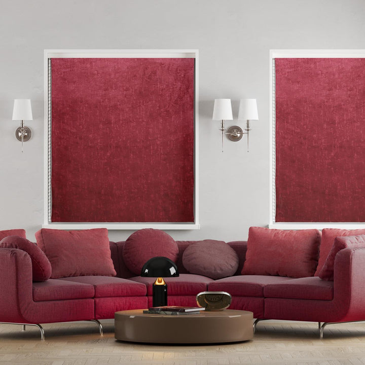 Scalpay Claret Made to Measure Roman Blind -  - Ideal Textiles
