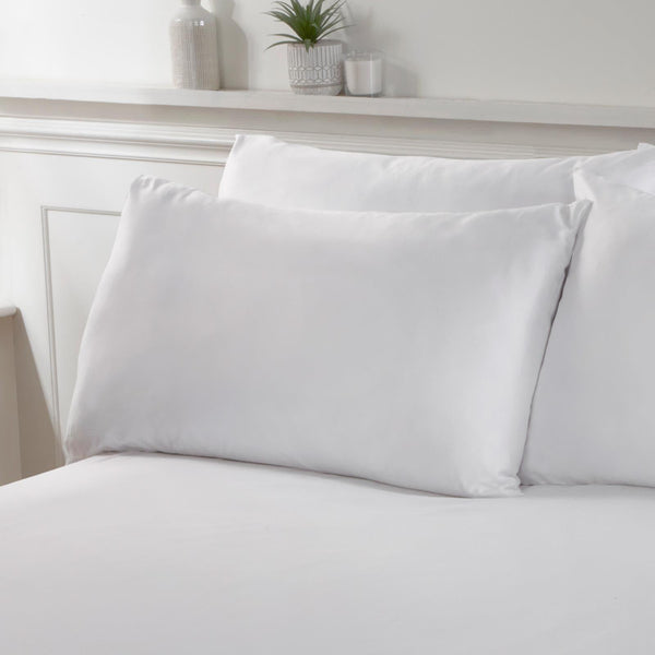 So Soft Microfibre White Pillowcases Pair - Ideal