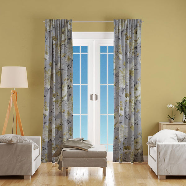 Kolka Grey Made To Measure Curtains -  - Ideal Textiles