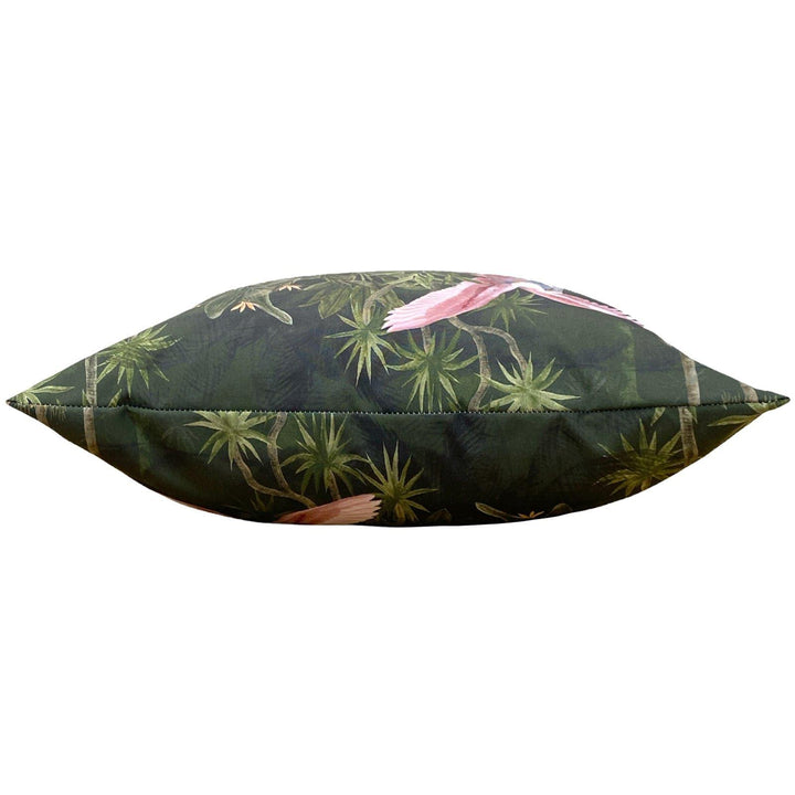 Platalea Tropical Bottle Green Outdoor Cushion Cover 17" x 17" - Ideal