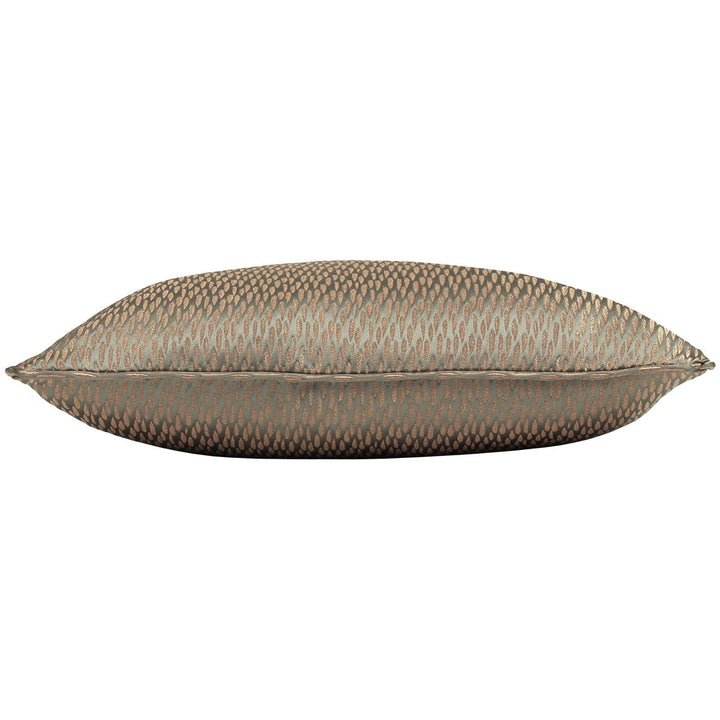 Astrid Bronze Metallic Jacquard Cushion Cover 17'' x 17'' -  - Ideal Textiles